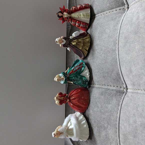 Hallmark Other - Barbie Christmas Ornaments Hallmark Keepsake Lot of 5 Vintage Holiday Barbie